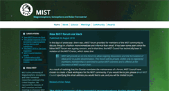 Desktop Screenshot of mist.ac.uk